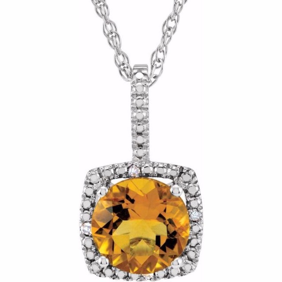 Citrine & Diamond 18